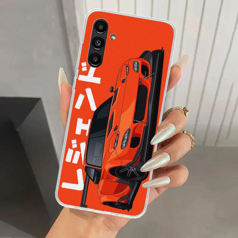 JDM Tokyo Drift Sports Car Phone Case for Samsung Galaxy A17 A16 A26 A36 A56 A15 A25 A35 A55 A14 A24 A34 A54 A13 A23 A33 A53 A05
