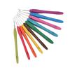 Crochet Hook 10 Sizes Ergonomic Handles Smooth Needles Bearded Needle for Arthritic Hands
