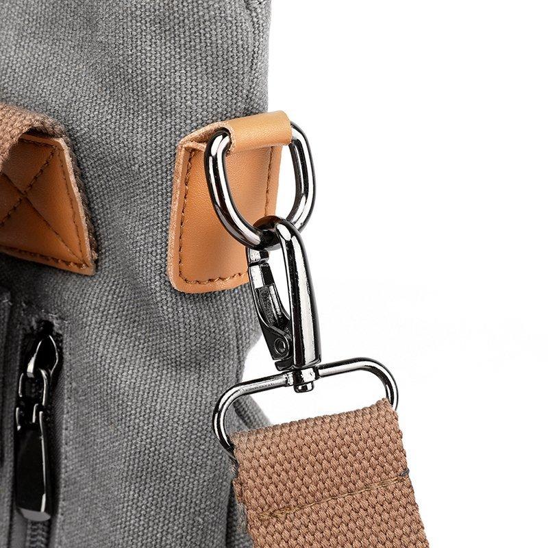 Solid Color Canvas Tote Bag, Large Capacity Crossbody Bag, Portable Travel Shoulder Bag