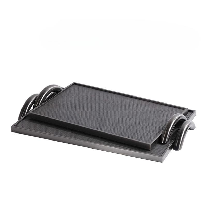 Stainless Steel Tray Modern Leather Storage Tray Creative Minimalist Aromatherapy Trays Living Room Decoration Accessories