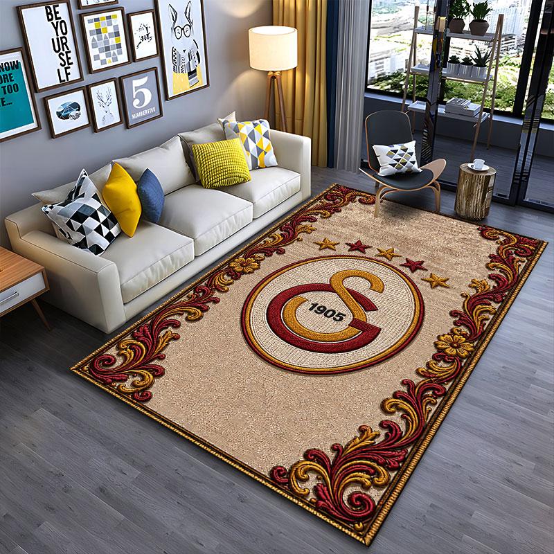 Galatasaray Logo Carpet Design suitable as a non-slip mat for the living room or bedroom sofa
