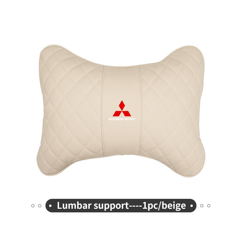 Car Universal Headrest Backrest Cushion Interior Accessries For Mitsubishi Outlander Pajero Sport Lancer EX ASX L200 Eclipse LO7