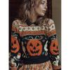 2025 Bestseller: Women's 3D Print Halloween Round Neck Loose Sweatshirt - Soft & Casual