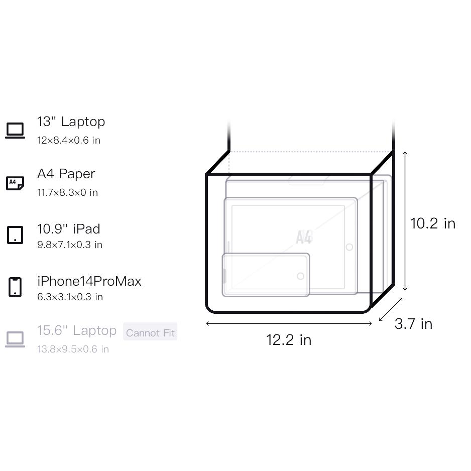 New FILA Fabric Shoulder Bag Regular Men's Ecru F13M329101F-IV