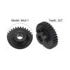 Uxcell Model 1 32T Pinion Gear, 8mm Bore Hardened Steel Motor Rack Spur Gear for RC Car Truck Gear Drive