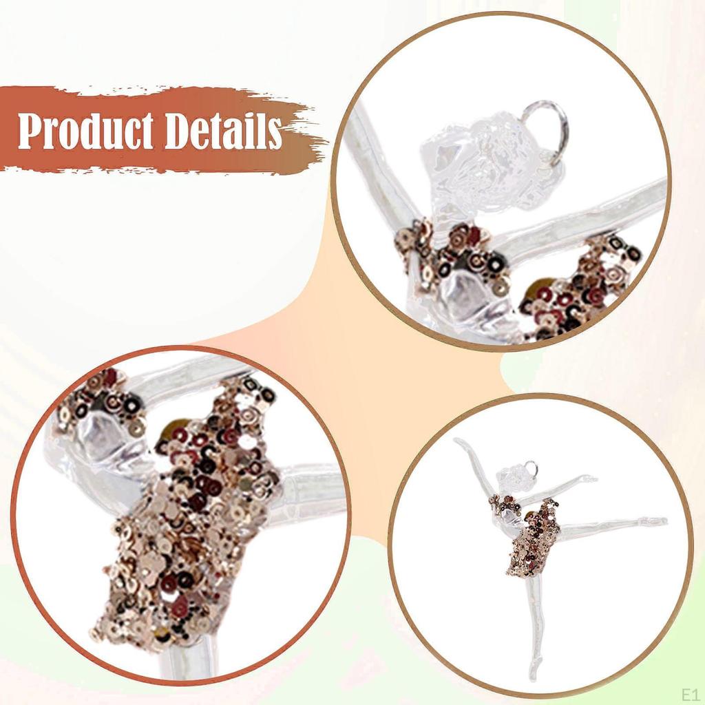 Ballerina Christmas Ornament, Decoration, Creative Acrylic Decoration for Birthday