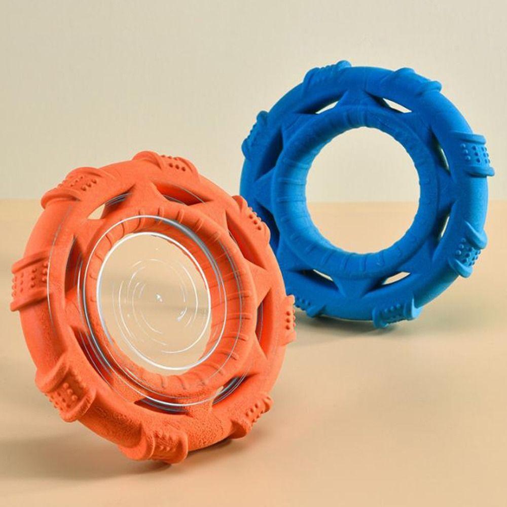 Teeth Grinding Interactive Dog Toys TPR Foam Pet Pull Toy Pet Flying Discs for Outdoor Training