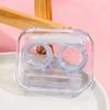 High Quality Portable Contact Lens Case for Women Transparent Beauty Companion Box Girls Contact Lenses Boxs