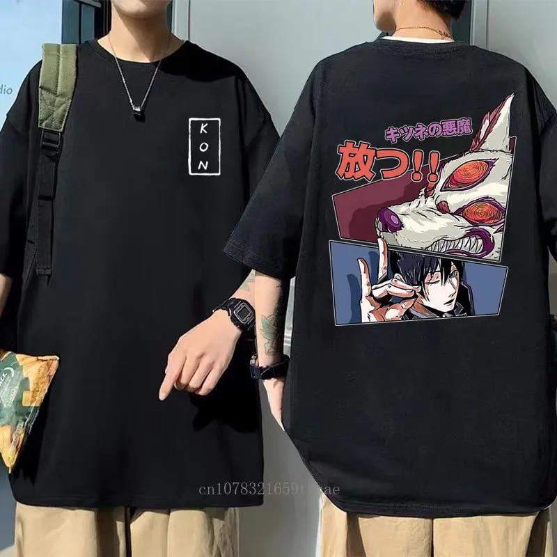 Japanese Anime Cartoon Kon Shirt Unisex Running Sports Loose Oversized T-shirt Short Sleeve Cotton Summer Unisex's Top Unisex's T Shirt Unisex T-shirt