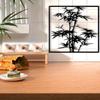 1pc Metal Bamboo Wall Art Weatherproof Garden Mural Sculpture Easter Decor Nature Lover Gift Outdoor Yard Hanging Ornament