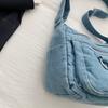 Denim Large Capacity Women's Crossbody Bag Commuter Multi-compartment Five-pointed Star Shoulder Bag