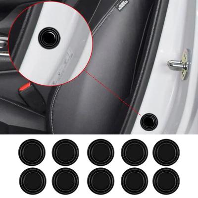 10PCS Car Door Anti-shock Silicone Pad Universal Anti-Noise Buffer Gasket Anti-collision Door Sticker Soundproof Crash Pad