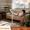 Adjustable Rolling Laptop & Tablet Floor Stand with Bookshelf and Drawing Board