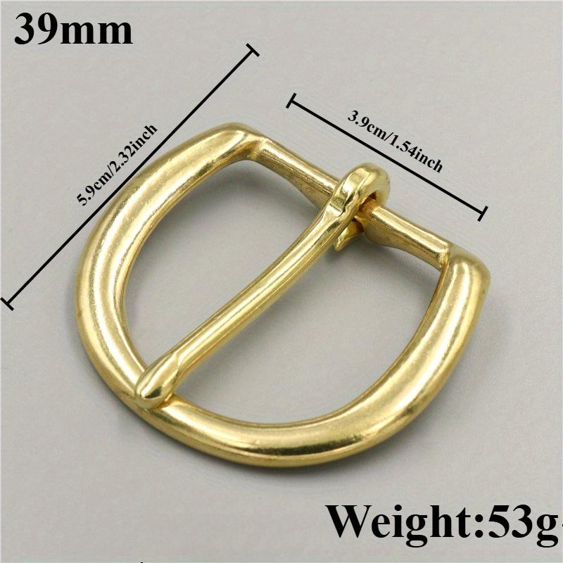 1pcs 15mm/18mm/20m/26mm/33mm/39mm Brass Men's Belt Buckle Women's Pin Buckle Belt Head Head Adjustment Bags and Leather Goods