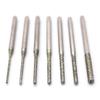 10Pcs Silver Polishing Head 2.35mm Shank Grinding Burr Bits  Glass Jade Amber Jewelry Diamond