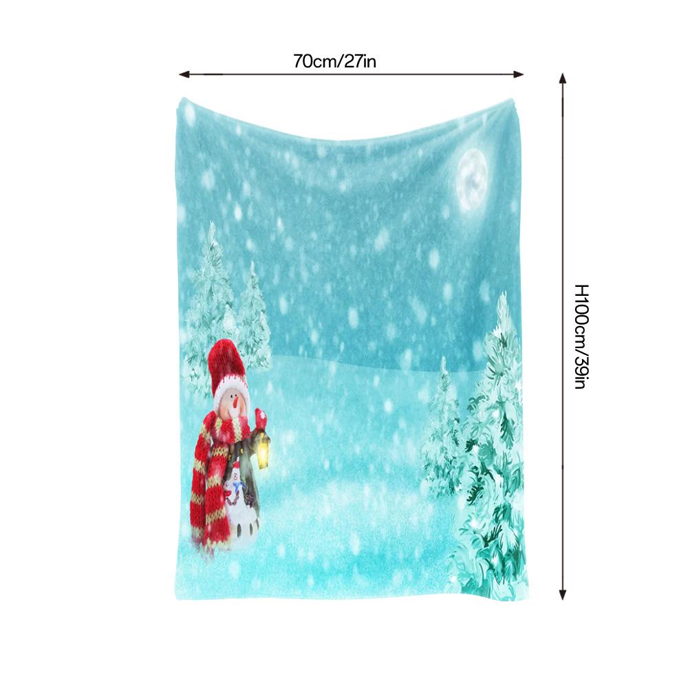Tuniu Christmas Themed Blanket for Sofa Bed Living Room Bedroom Winter Gift Soft Warm Cozy Fleece Blanket