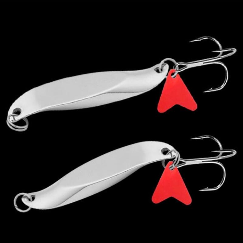 Spinner Baits Fishing Spoons Metal Lures Hard Fishing Lures with Hook for Trout Fishing Tackle Trolling Sequins Baits