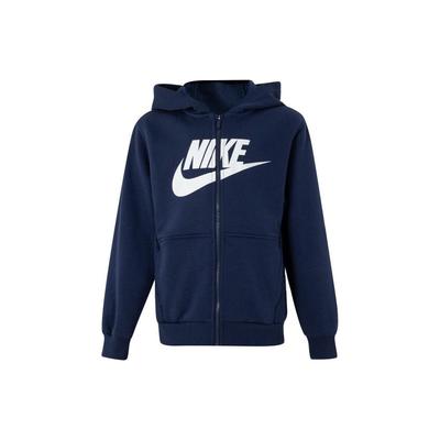 Nike Kids Letter Logo Printed Casual Hoodie Kids Hoodies Dark-Blue FD2990-410