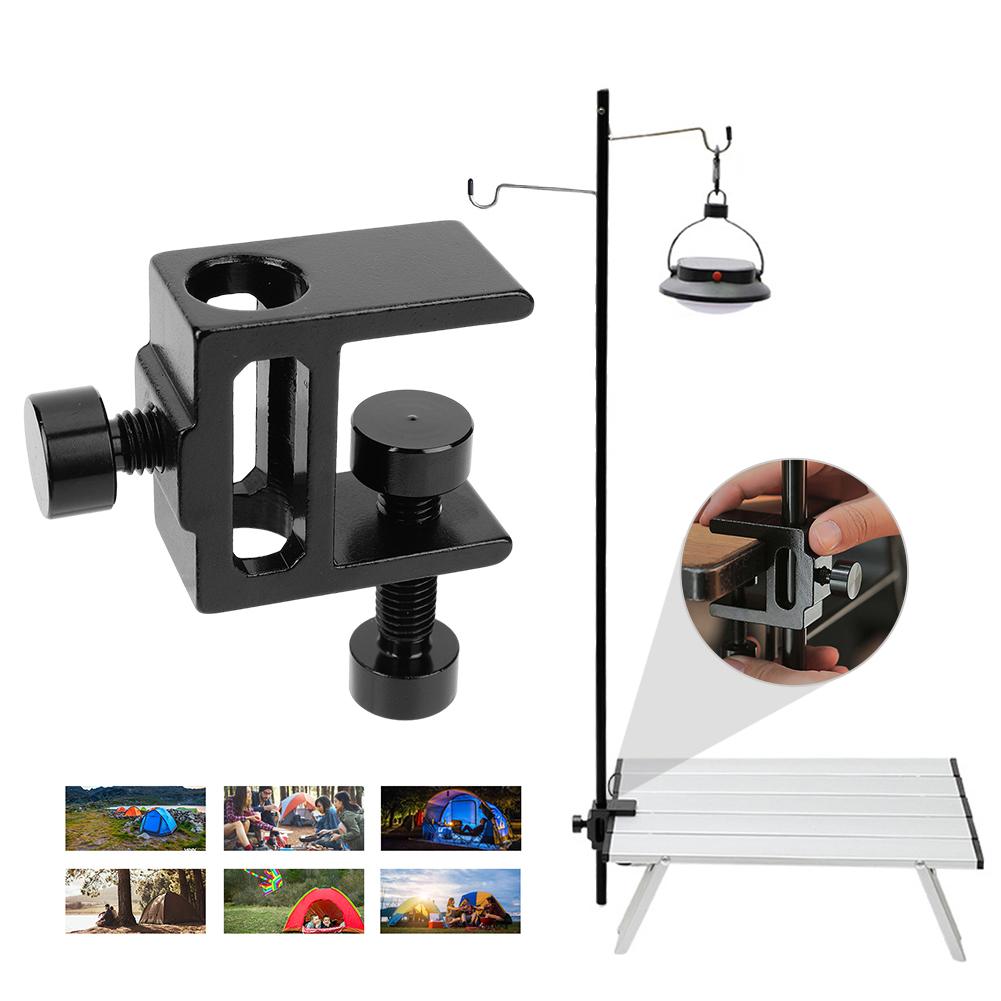 Camping Lamp Table Clip Desk Lamp Mount Multifunction Camera Holder Stand Aluminum Alloy for Table Thickness Less Than 28mm