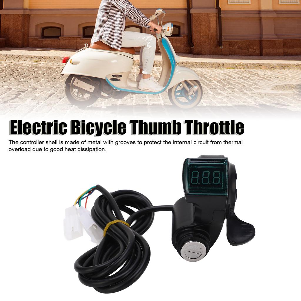 24V 1000W Motor Brush Controller Thumb Throttle Set Electric Bike Scooter Accessories