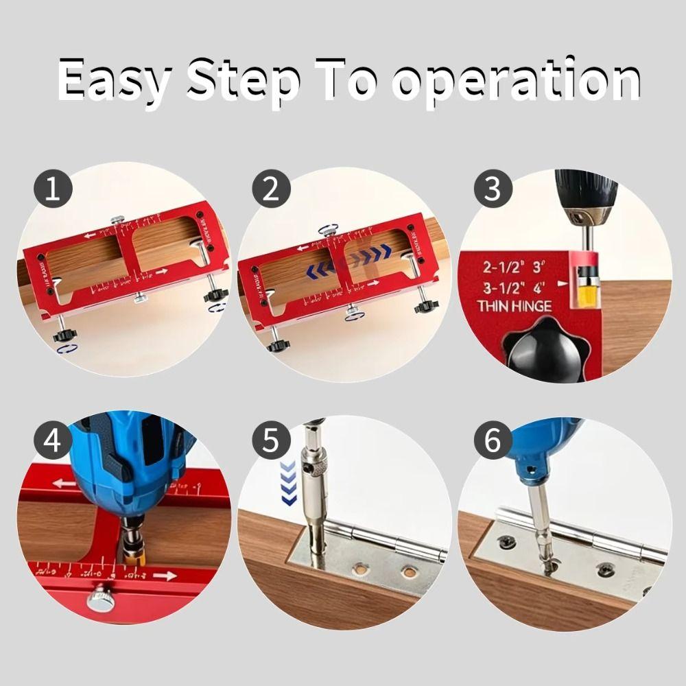 Durable Door Hinge Jig Aluminum Zinc Zinc Alloy Door Hinge Template Kit Exterior Doors