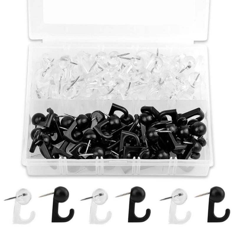 200/300 Stück Reißzweckenhaken zum Aufhängen, Korkwandhaken Nadel Dekorative Reißnägel Haken für Fotowand, Pinnwand