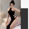 Sexy Lingerie Hanging Neck Tight Hollow Sexy Slit Sexy and Female Sexual Underwear Sexy Outfits 18 Costumes Call of the Night