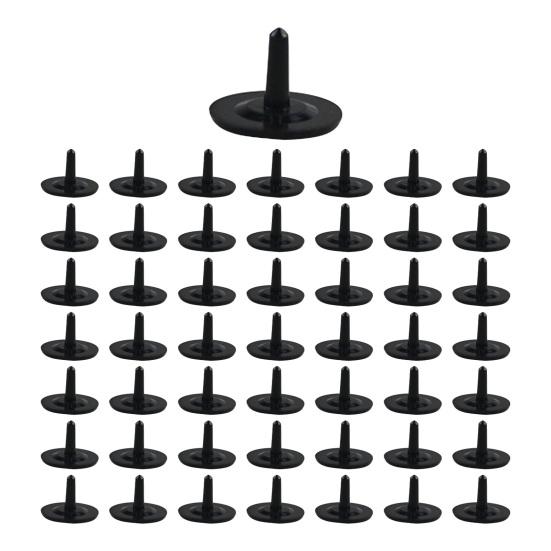 50 stk golfballmarkører Bulk ballposisjonsmarkører Flerfarget plast flat runde posisjonsmarkører Lett golftilbehør