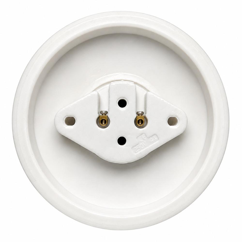 4PCS DIY Vintage Lamp Base Decorate Poecelian Ceramic Wall Ceiling Light E27 LED Bulb Lamp Socket Base Holder LED Light Base