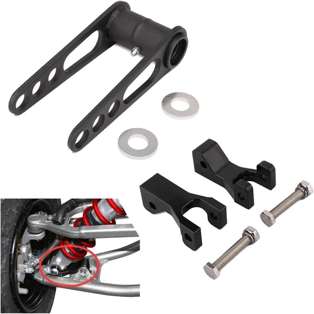 Motorcycle Front Rear Lowering 3.5" Adapter Kit Adjustable Compatible With Z400 LTZ400 KFX400 KFX450R DVX400 Z LTZ KFX DVX 400 KFX 450R(Black 1)