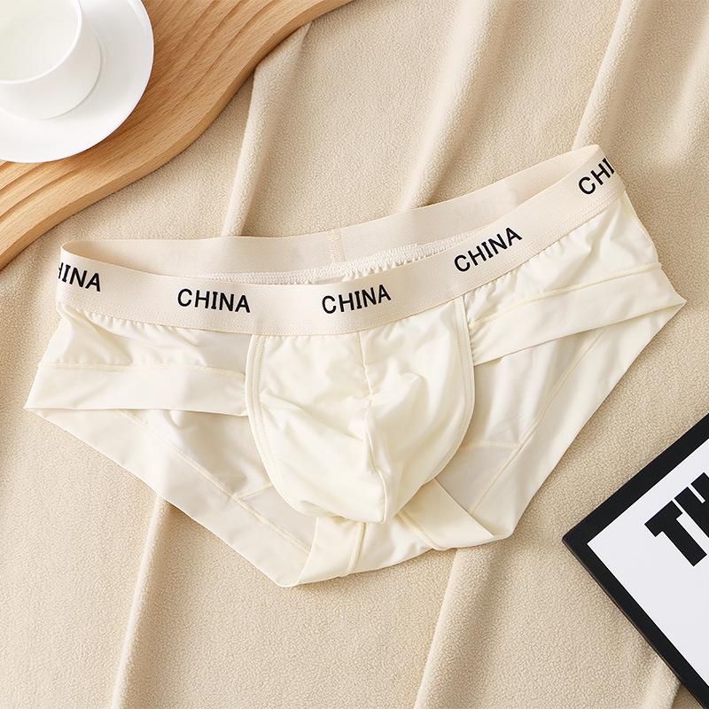 

Мужские трусы-слипы Kalen из ледяного шелка с низкой посадкой - Ультратонкие, сексуальные, U-образный выпуклый дизайн. 2XL (80-95 kg)