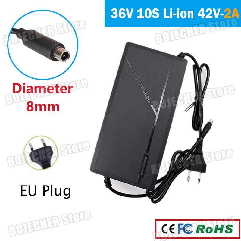 

Зарядное устройство для литиевой батареи 36 В 2 А 42 В 2 А 10S Зарядное устройство для литий-ионного аккумуляторного блока Диаметр 8 мм Быстрая зарядка Адаптер питания Для xiaomi