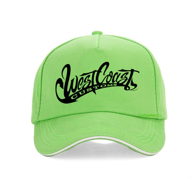 West Coast Tide Card Cartoon Cap Skull Motorcycle100% Cotton Baseball Cap Summer West Coast Customs Unisex Women Snapback Hat