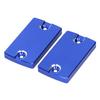 Pair of Front Brake Fluid Reservoir Cap Cover Left Right Fit for Suzuki Hayabusa GSX1300R GSX1400 DL1000Blue