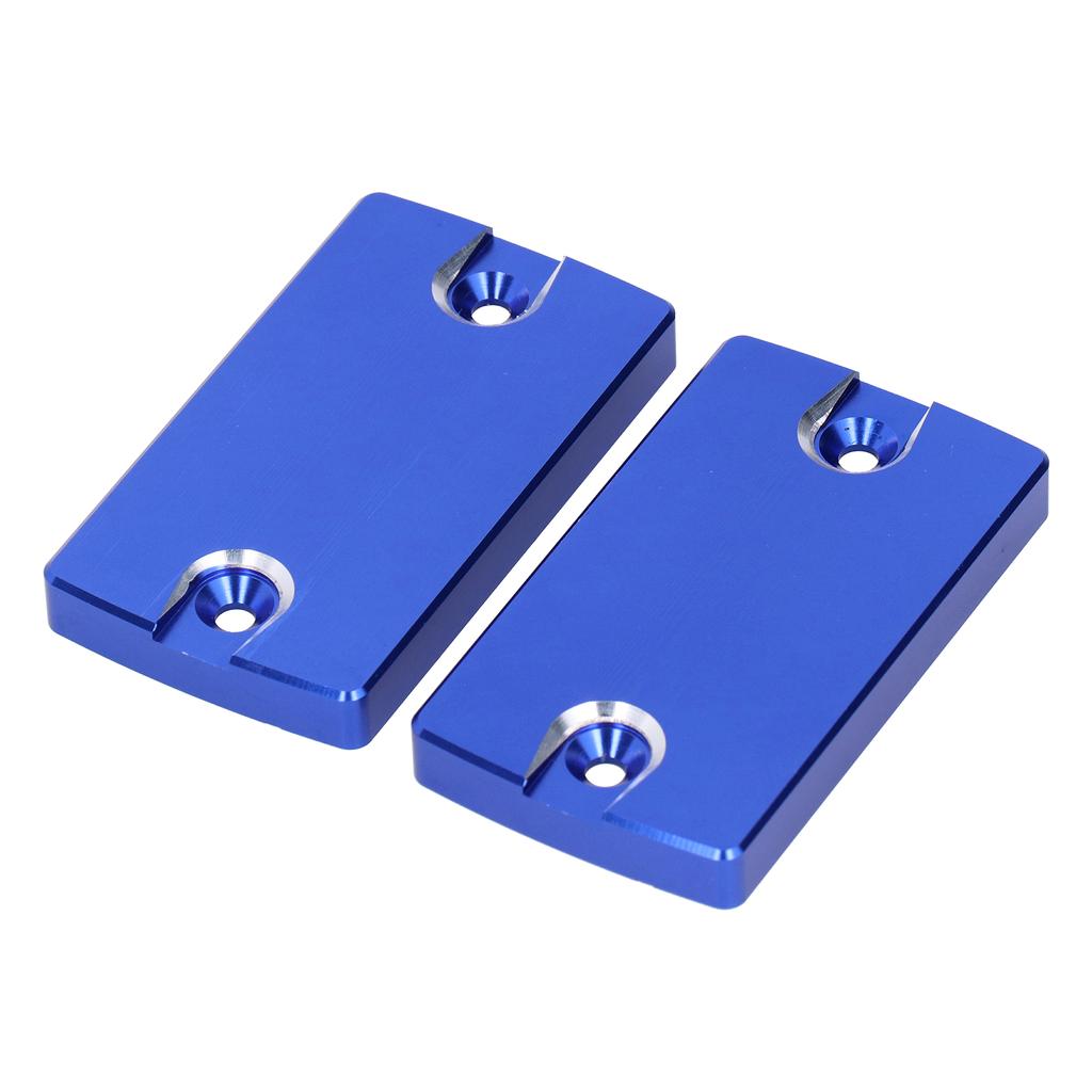 Pair of Front Brake Fluid Reservoir Cap Cover Left Right Fit for Suzuki Hayabusa GSX1300R GSX1400 DL1000Blue