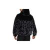 Nike Sportswear Windrunner Fleece-Lined Drawstring Hooded Jacket with Leopard Print Men Outerwear Black DH6683-011