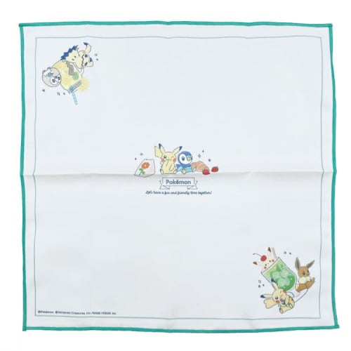 Kamio Japan Pokemon Lunch Cloth, HAPPY DRINK Lunch Mat, Lunch Box Wrap, 036849