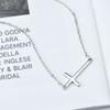 Fashionable Short Cross Choker Necklace Versatile Elegant Collarbone Chain Jewelry For Women Daily Wear