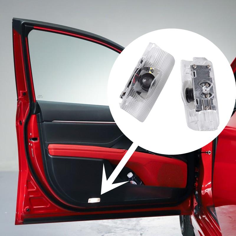 For Toyota ZVW30 2Pcs Led For Toyota Crown S170 S180 S200 S210 Royal Projector Car Decor Welcome Door Lights Puddle Lamp Sticker Accessories
