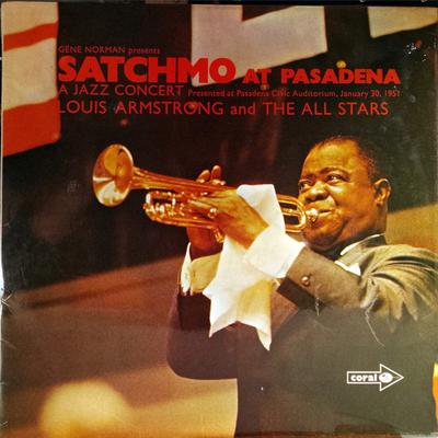 LP Record LOUIS ARMSTRONG & HIS ALL-STARS - Satchmo At Pasadena CP50 Coral 1970 UK Jazz Used