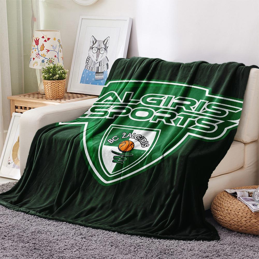 BC Žalgiris  Print Flannel Blanket, High quality Comfortable for All Seasons, Home Decor, Warmth and Comfort