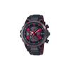 EDIFICE Honda Racing 60-річчя траси Судзука Спільна модель Сонячний кварц Шкіряний ремінець Чоловічий годинник Чорний циферблат EQB-2000HR-1AJR