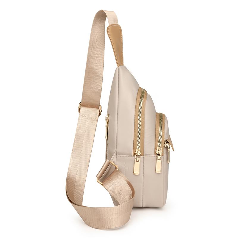 Dámska náprsná taška s kontrastnou farbou, veľkokapacitná taška cez rameno/crossbody