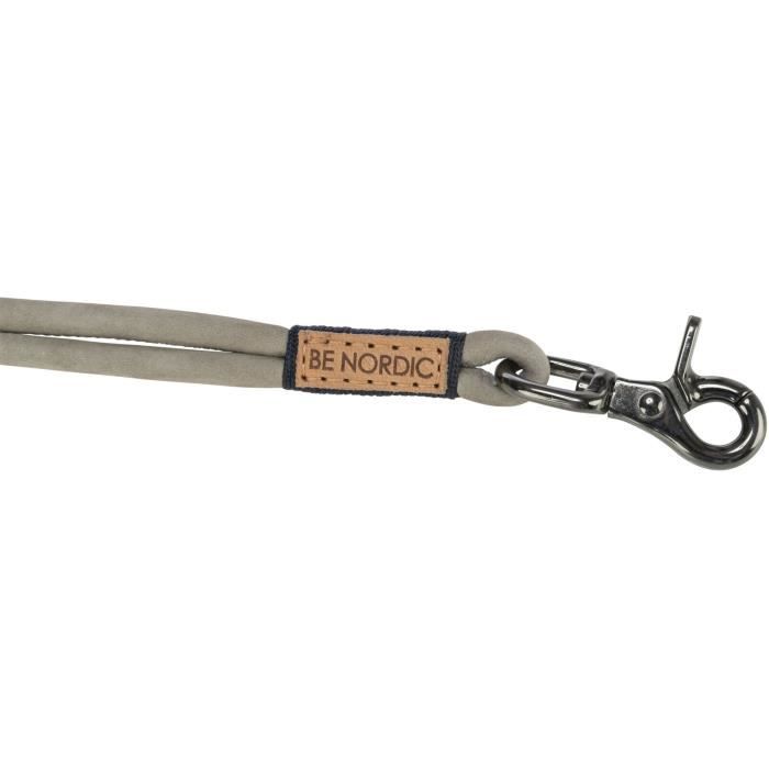 Laisse Pour Chien - Trixie - Be Nordic - Cuir Réglable - Gris - 3 Réglages