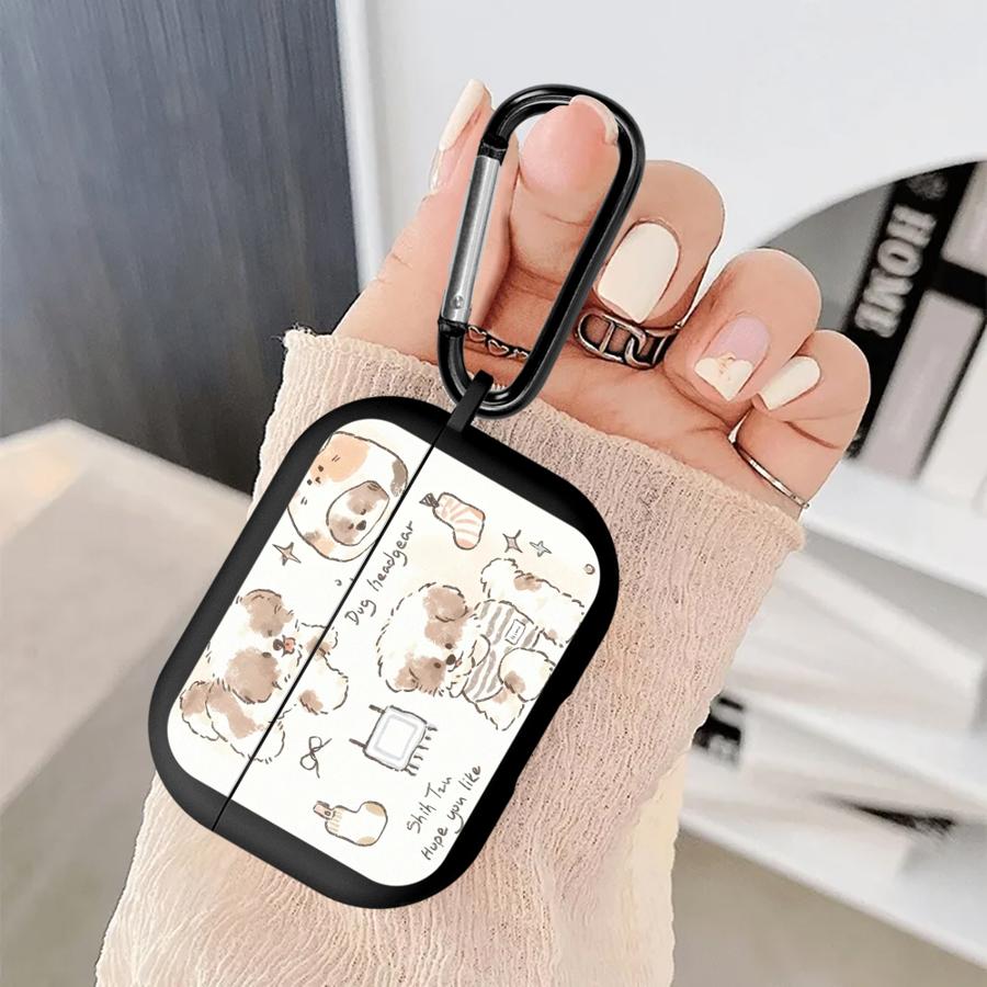 Funda de Silicona con Orejas de Gato y Perro de Dibujos Animados para Auriculares Airpods Pro2 3 2 Pro 1 Pro3 4