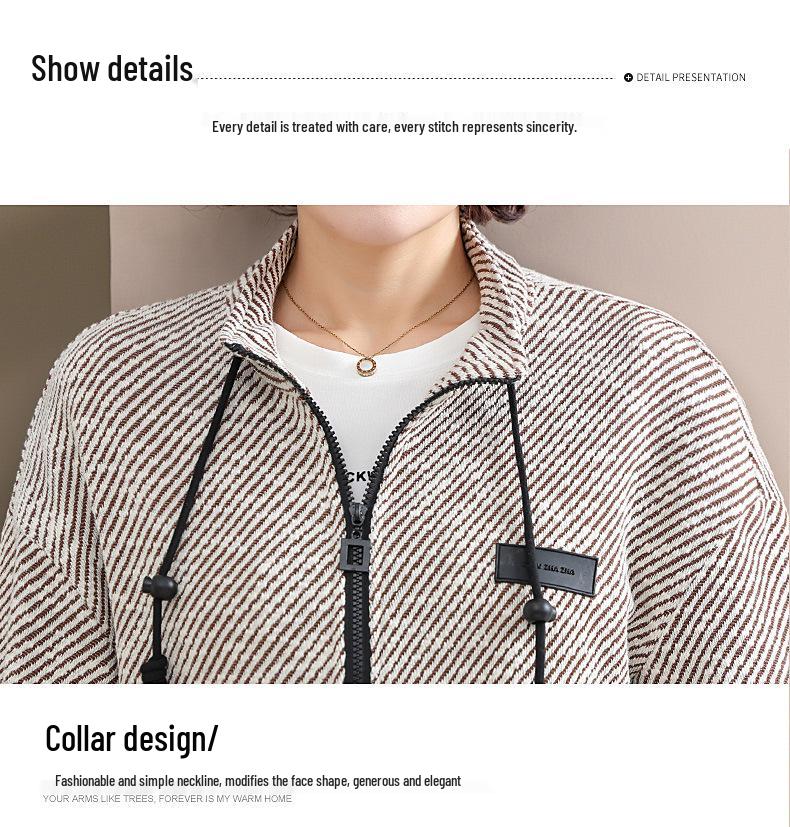 Mom's Trendy Jacket Set: Spring/Autumn 2025 Fashion for Middle-Aged & Elderly Women