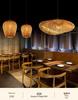 Bamboo Rattan Pendant Lamp: New Chinese & Japanese Style Zen Lighting for Tea Room & Dining, Antique Lantern Design.
