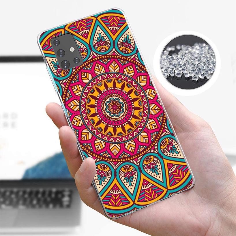 Totem Mandala Colorful Flower Phone Case For Samsung Galaxy A52 A32 A22 A12 A51 A31 A50S A30S A20S A10S Note 20 Ultra 10 Plus S1