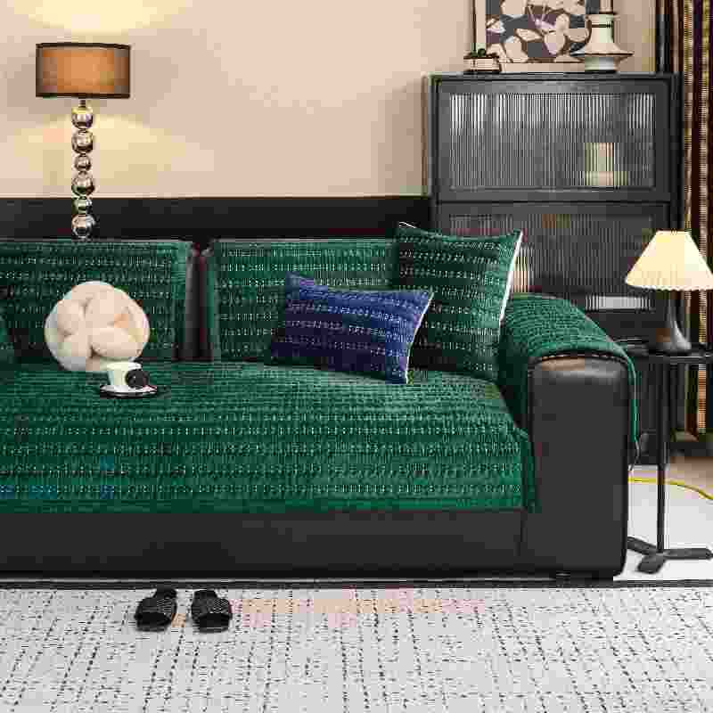 1pcs Minimalist Solid Color Sofa Cushion Durable All Season Universal Seat Cushion Thickened Wear-resistant Anti Slip Seat Towel