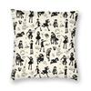 halloween witch crow square pillowcase decoration gothic mystery magic  cushion sofa car   kama casal